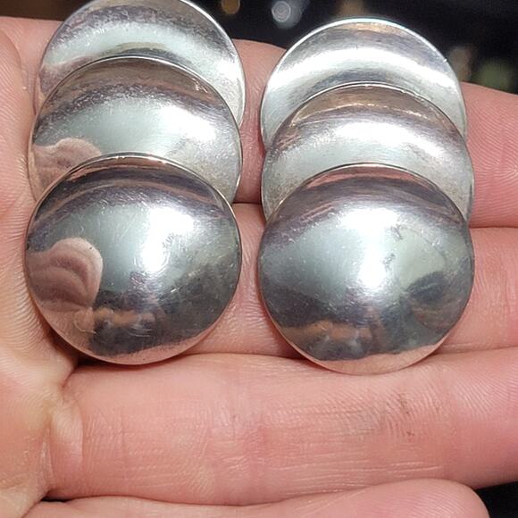 Marjorie Baer Silver Clip On Earrings - Picture 6 of 8